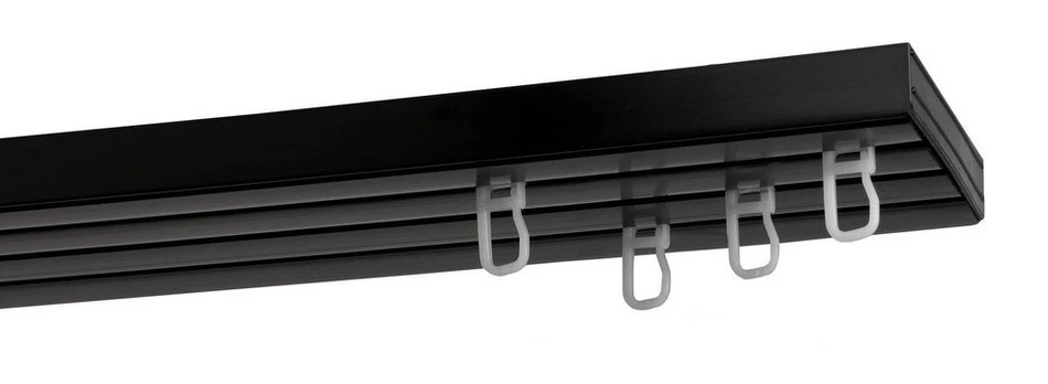 Karnizas lubinis, 400 cm, juoda
