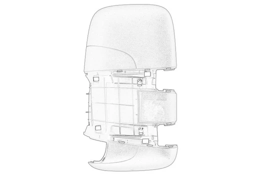 Išorinio veidrodžio apsauga OE IVECO 5801822982