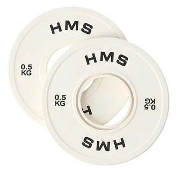 Diskinis svoris HMS Olympic Bumper Plate 2 pcs, 0.5 kg