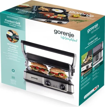 Gorenje GCG2000MT Multifunctional Grill, Fixed plates, Black | Gorenje