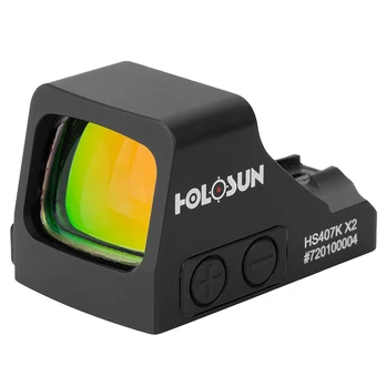 Holosun HS407K X2 Open Reflex SubCompact Pistol Sight Kolimatorinis taikiklis