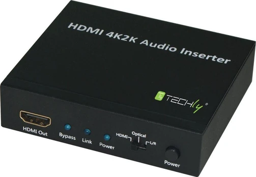 Garso keitiklis Techly HDMI 2K4K audio HDMI/TOSLINK/AUDIO stereo L/R