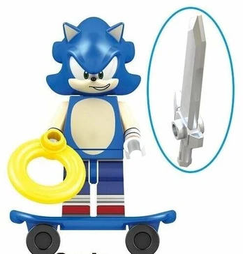 Figūrėlės Konstruktoriaus Sonic the Hedgehog figūrėlė HeroBricks, 5cm
