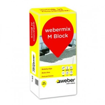 Blokelių klijai Webermix M Block, 25 kg