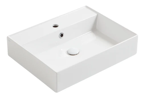 Praustuvas Simas Agile 61x46 cm, balta blizgi, AG61 BIANCO