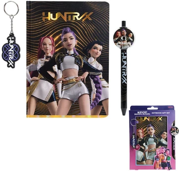 Kids Licensing K-Pop Demon Hunters notebook with pen and keychain