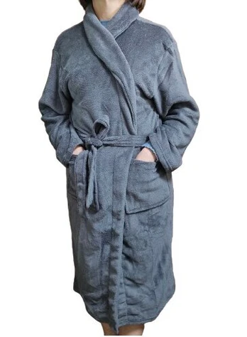 Chalatas moterims, pilkas, L/XL
