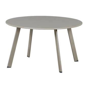 Lauko šoninis staliukas Fer, Ø70 cm, 40 cm, metalas, smėlio