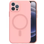 Mocco MagSilicone Soft Back Case Silicone Case for Apple iPhone 12 Pro Pink kaina