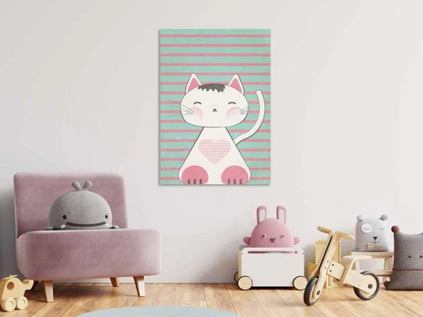 Artgeist Paveikslas - Striped Kitten (1 Part) Vertical