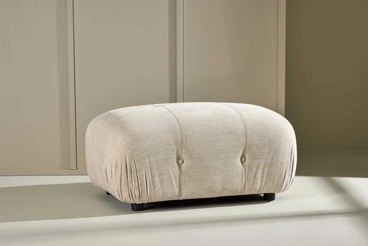Sofa Venture Design Pufas Mika 94x67 cm smėlio spalvos