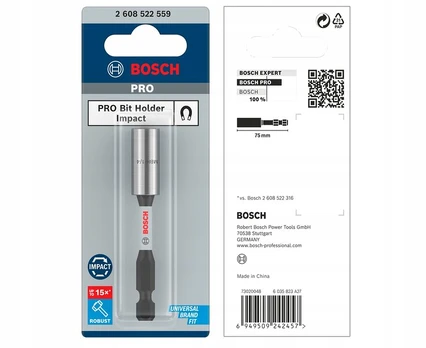 Bosch PRO Imp.grąžto ant. laik. 1/4", 75 mm