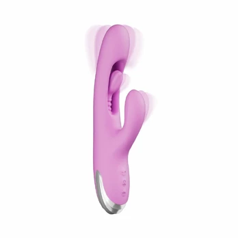 Good Vibes Only Rabbit Vibrator Moving Finger Purple - 23 Modes, Ergonomic Design