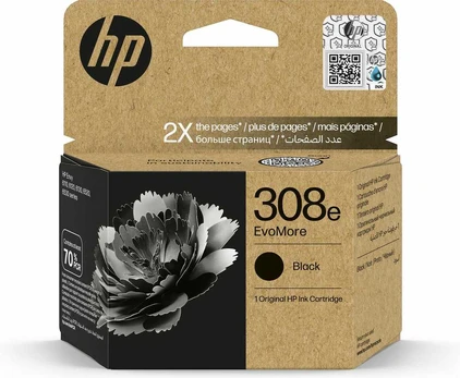 HP oryginalny ink EvoMore 7FP22UE, HP 308e, juodas, 320s