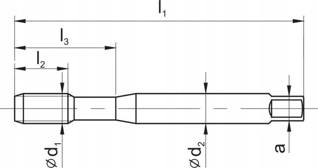Fanar Sriegimo sriegiklis M 6 DIN-371C VHM HRC60 TICN