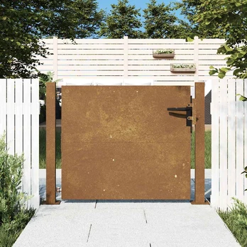 Sodo vartai, corten plienas : Dydis - 105 x 80 cm