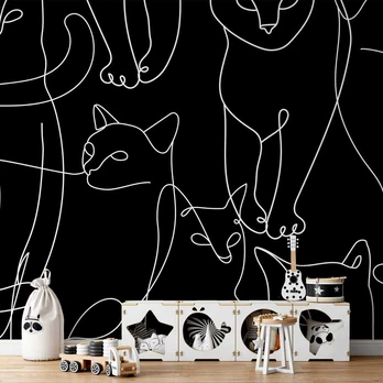 Artgeist Fototapetas - Cat Habits - First Variant