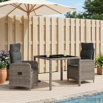 Lauko valgomojo komplektas su pagalve 3 pcs