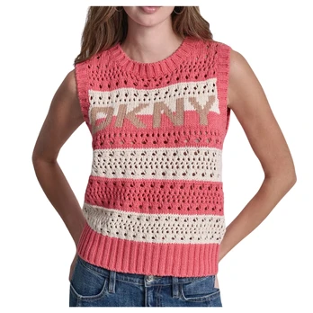 Megztinis moterims, Marga, Short sleeve striped