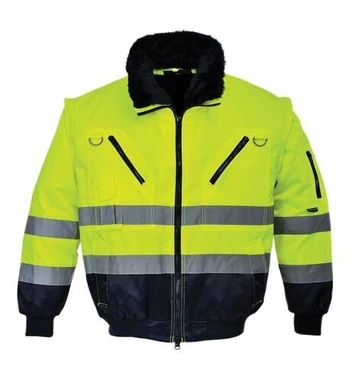 Atšvaitinė darbo striukė Pilot, geltona, XL