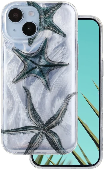 Dėklas Telforceone Ultra Trendy Summer case for iPhone 13 6,1' starfish