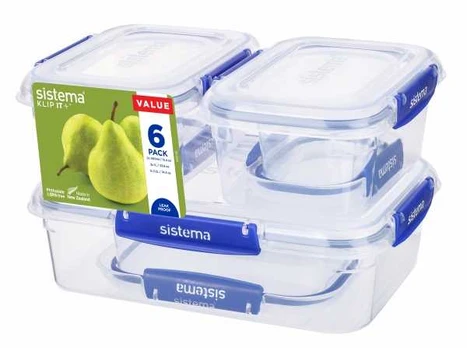 Sistema – 6 vnt. „Klip It Plus“ būtiniausių prekių pakuotė