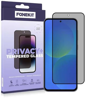 FoneKit Privacy+ Full Cover panssarilasi, Samsung Galaxy A37/A57
