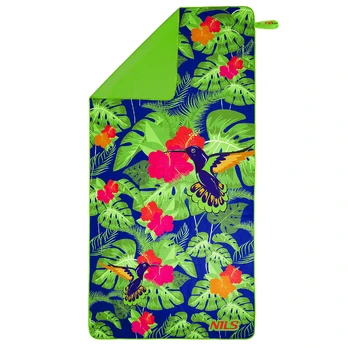 NCR14 MICROFIBRE TOWEL FLOWERS 160x80 cm NILS