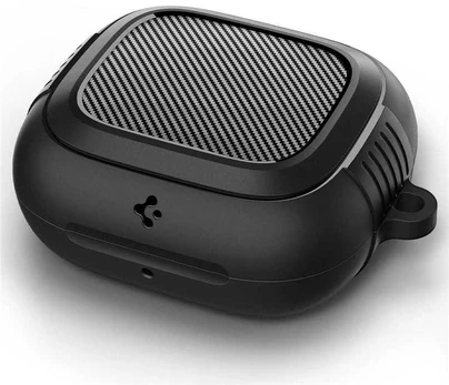 Dėklas Spigen Rugged Armor, matte juodas - Apple Powerbeats Pro 2