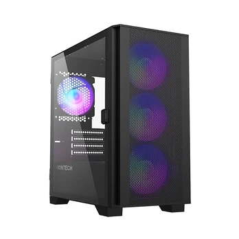 Montech AIR 100 ARGB, Micro-ATX, Tempered Glass - juodas