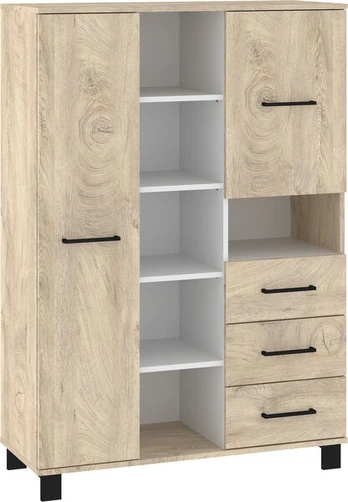 Vitrina Meblocross 2D3SP, šviesiai ruda