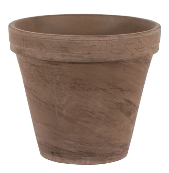 Vazonas Domoletti Basalt T-001-025-20, keramika, Ø 20 cm, tamsiai ruda