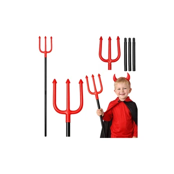 Lean Toys Devil's Pitchfork Halloween Devil Costume Prop 112 cm