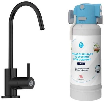 Elleci „Flow Comfort +“ vienos krypties maišytuvas, juodas
