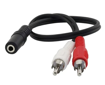 AK267 Jack 3.5 to 2 RCA adapteris