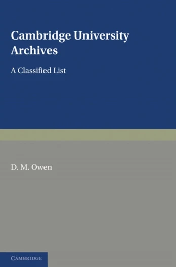 Cambridge University Archives