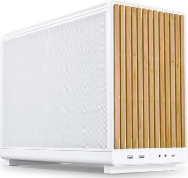 Lian Li DAN Cases A3-mATX Wood Edition PC Case, Micro-ATX - Beech, white