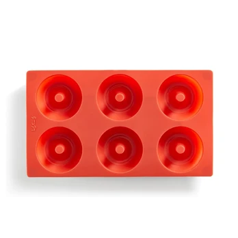 Lékué Silikoninė spurgyčių "Donut" forma 6 - Raudona