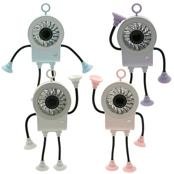USB įkraunamas ventiliatorius Robotukas - Balta
