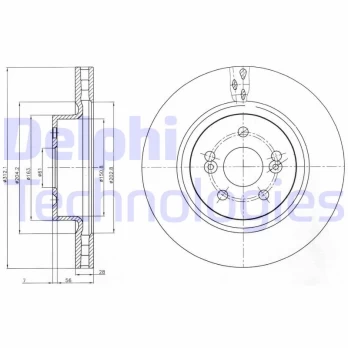 Stabdžių diskas DELPHI BG4111