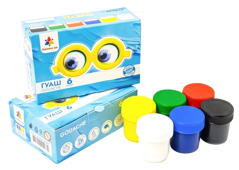 Guašas GAMMA`UA, 6 vnt. po 20 ml