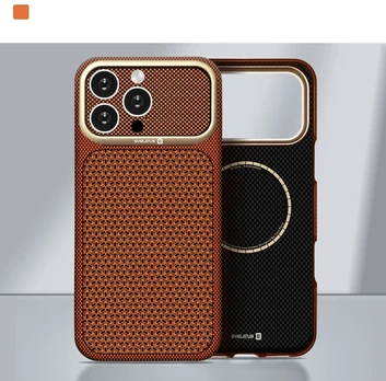 Nugarėlės dėklai Evelatus Apple iPhone 18 Pro Carbon Premium Edition MagSafe case Brown