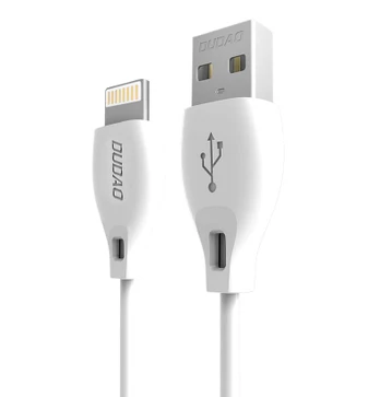 Dudao USB / Lightning data charging kabelis 2.1A 1m baltas (L4L 1m baltas) (ctz220)