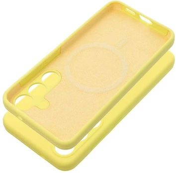 Dėklas Oem Case SILICONE 2mm for HONOR 400 SMART compatible with MagSafe lemon