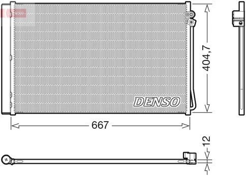 DENSO DCN17062 Air conditioning condenser