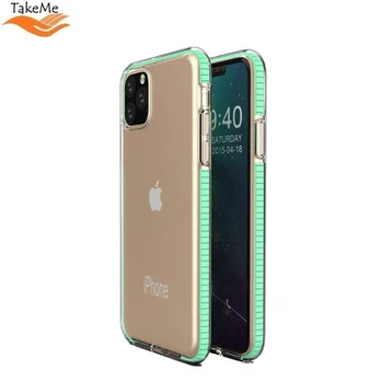 TakeMe Transparent TPU dėklas, skirtas Apple iPhone 11 Pro Mint, skaidrus