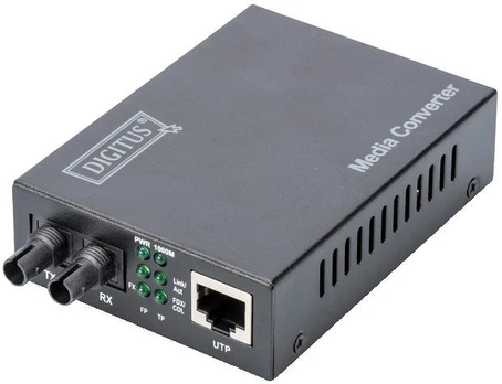 Optinis keitiklis Digitus Converter RJ45 to ST Multi-Mode Converter, 1 Mb/s