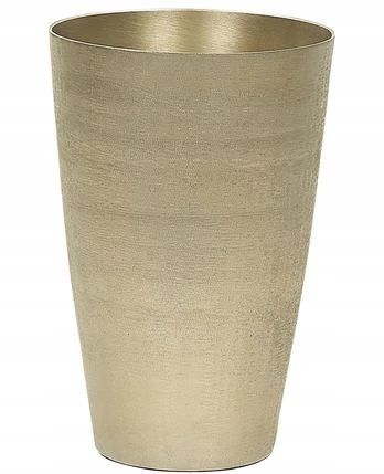 Vaza gėlėms 31 cm metalinė auksinė