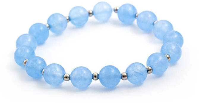Agato Jadeite bead bracelet MINK16/17