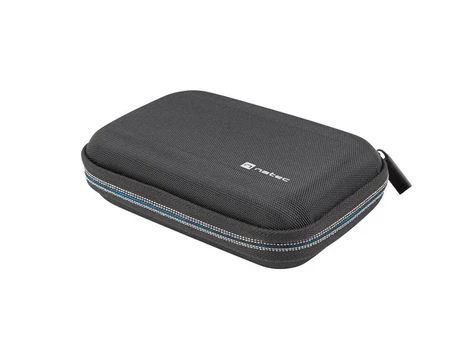 DĖKLAS PODRÓŻNE ORGANIZER NA DYSK / ELEKTRONIKĘ / KABLE NATEC KRILL 2 Juoda